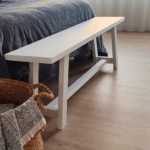 Banco rústico Nogal Blanco Decapado