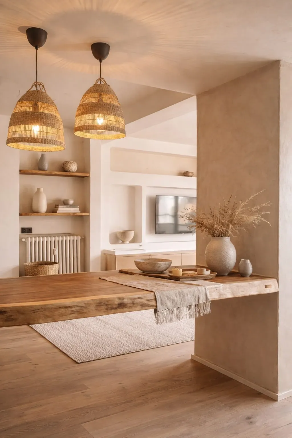 Mesa-encimera Saman Barra de cocina de madera maciza de Samán 160x50 cm - Imagen 1